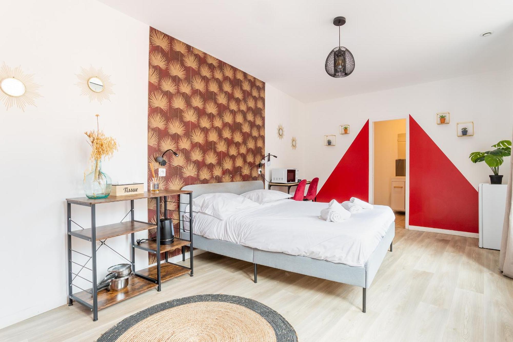 S&K Suite Grande Rue Roubaix - Chambre Spacieuse Et Sdb Privee - Netflix Et Cuisine Luaran gambar